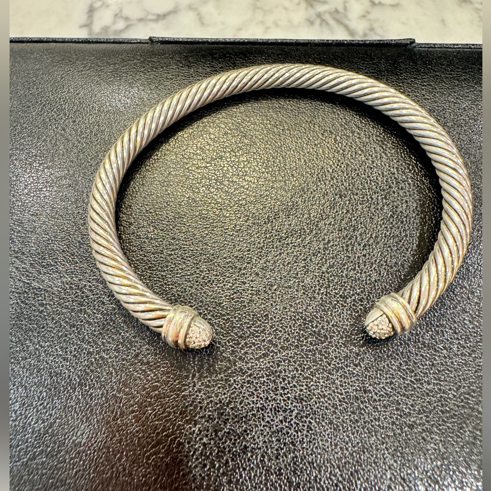 Yurman classic cable bracelet with diamonds, L